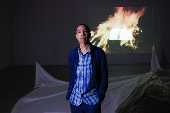 “In cinemas, you just become zombies”: Apichatpong Weerasethakul in his installation at the Museum of Contemporary Art.