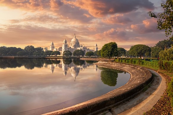 A legacy of British rule, Kolkata’s Victoria Memorial and adjoining garden and lake remain a major feature of the Indian city.