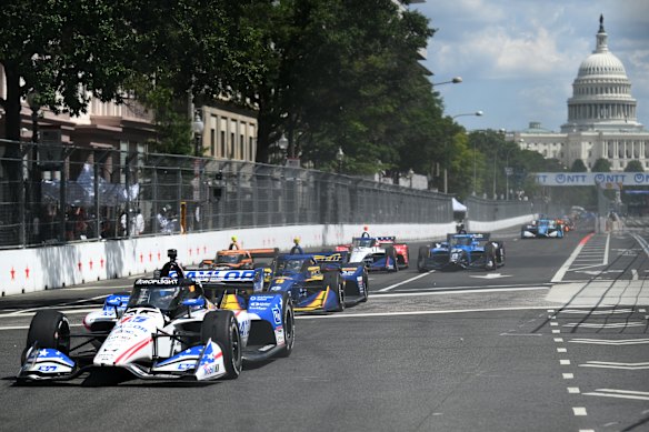 It was the first time a Grand Prix race was held on the streets of the US capital.