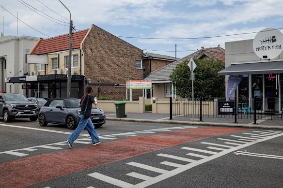 Thanking drivers who stop to give you way is a high form of courtesy on Homer Street, Earlwood.