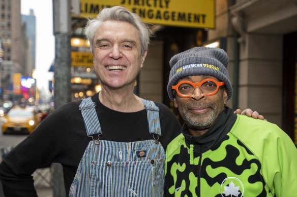 David Byrne, left, and Spike Lee.