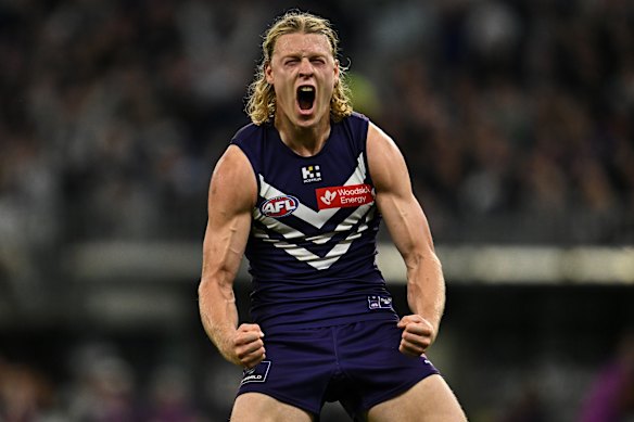 Hayden Young looms large as a potential match-winner for the Dockers, given his ball use by foot.