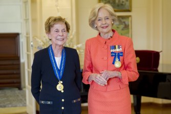 Appointed an Honorary Companion in the General Division, Professor Jill Ker Conway, and the Governor-General Quentin Bryce AC CVO, 2013.
