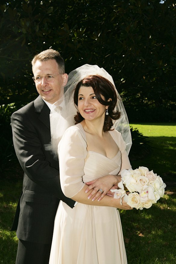 The couple on their wedding day in 2007.