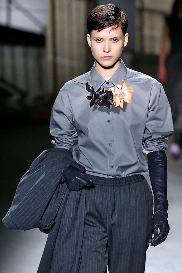 Dries Van Noten suiting at fashion week earlier this year. 