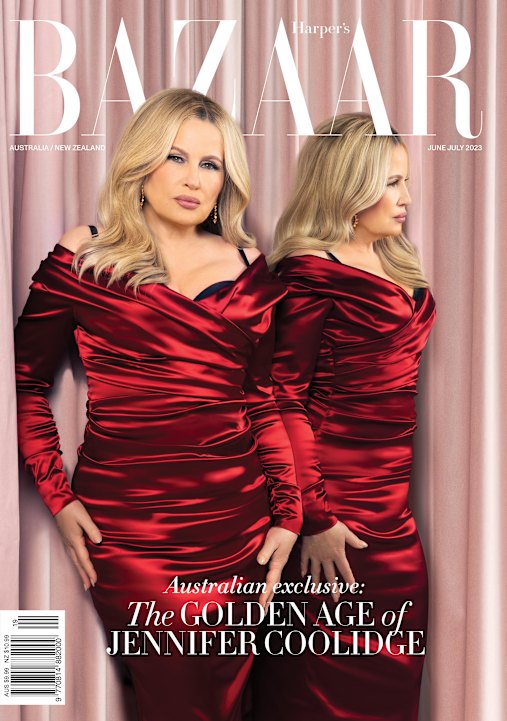Coolidge on the June-July cover of Harper’s BAZAAR Australia.
