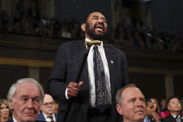 A Senator has been removed from as President Donald Trump begun his address to Congress and the American people, laying out his plans for the months ahead.