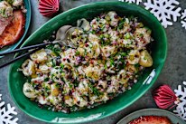 Jewelled potato salad.