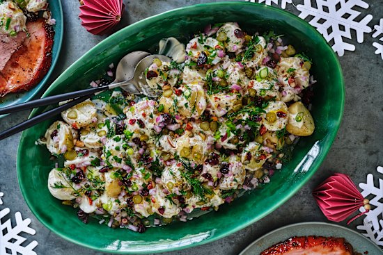 Jewelled potato salad.