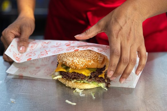 The BIG Happy burger.