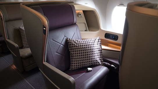 Singapore Airlines’ Business Class.