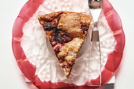 Raspberry ricotta cake.