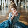 Emilia Schule as Marie Antoinette in a new historical drama which was partly filmed inside the palace of Versailles.