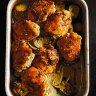 Chicken, lemon and garlic tray bake.