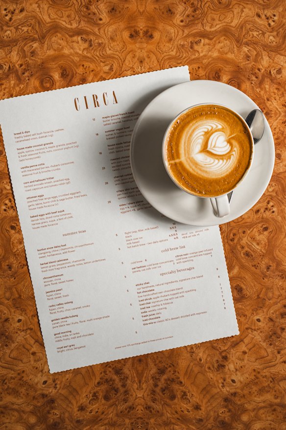 Circa menu. 