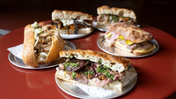 Hot sandwiches at A.P Quay.