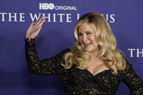 Jennifer Coolidge at the season two premiere of The White Lotus in Los Angeles.