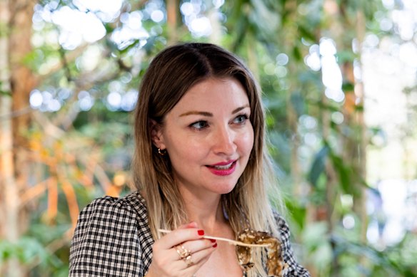 Lunch with Kate Miller-Heidke at Woodford Folk Festival.