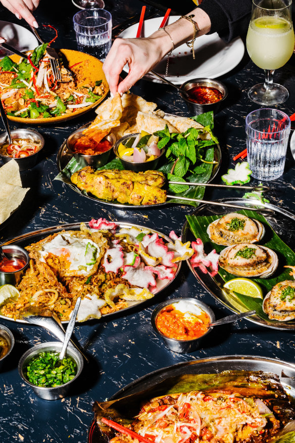 Feasting at Merivale’s MuMu restaurant.