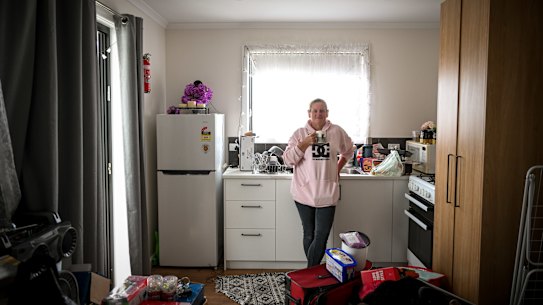 Kerrie Hogan said the only option was a caravan park when she moved to Colac two years ago.