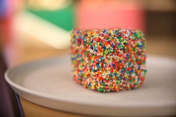 Tokyo Lamington’s fairy bread lamington combines two Australian favourites.