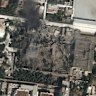 A satellite image shows heavy damage to Khamenei’s compound in Tehran.