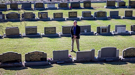 Rye Cemetery is running out of space to bury its dead. Cemetery Trust chairman Ian McBeath at the cemetery.