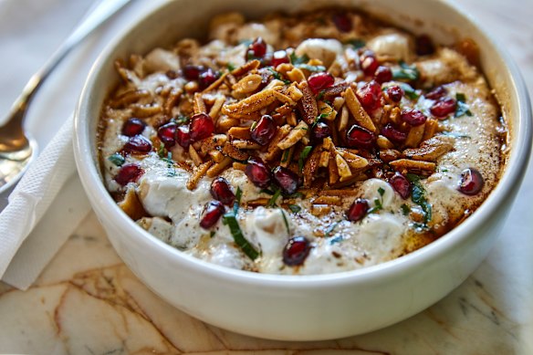Chickpea fatteh.