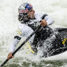 Jess Fox in training at the Penrith Whitewater Stadium.