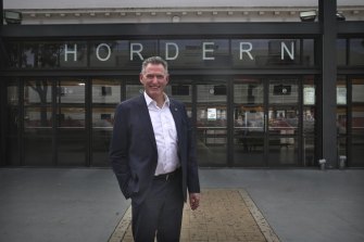 NAB chief executive Ross McEwan at Sydney’s Hordern Pavilion this week.
