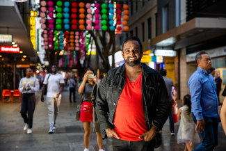 Michael Rodrigues in Sydney’s Chinatown area.