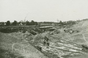 The course of the Yarra was altered at the turn of the 20th century.