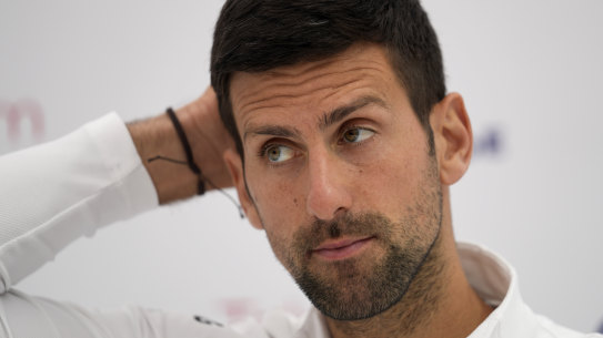 Novak Djokovic disagreed with the All England Club’s decision to ban Russian and Belarusian players.
