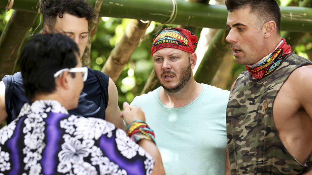 Steve, Benji, Matt and Zach on Australian Survivor. 