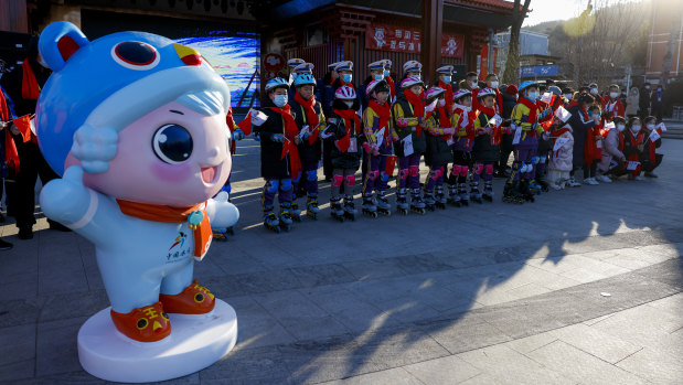 Beijing has brushed off diplomatic boycotts of the Winter Games, which start on February 4. 