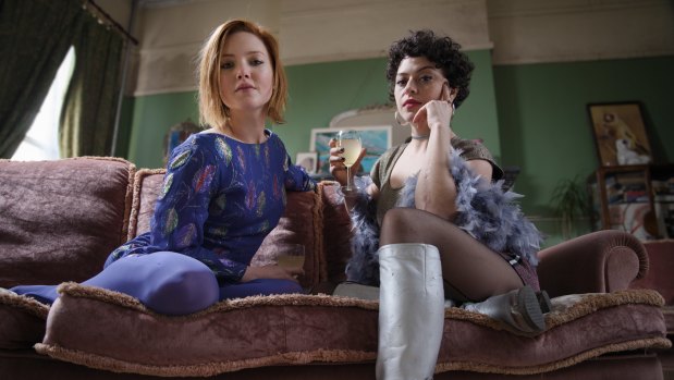 Holliday Grainger and Alia Shawkat in a scene from Animals. 