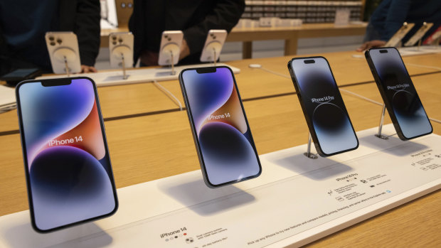 The lineup unveiled in 2022 includes the iPhone 14 and a larger sized Plus model, as well as the iPhone 14 Pro and a larger Pro Max.