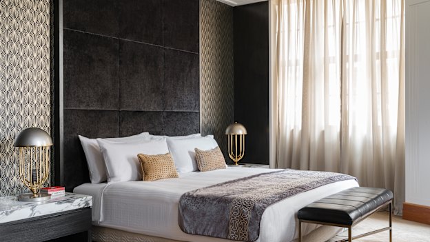 Kimpton Margot, in Sydney’s CBD, is housed in a converted 1930s art-deco office block.