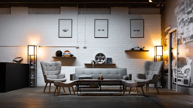 The facility also houses all kinds of automotive memorabilia and conversation starters. 