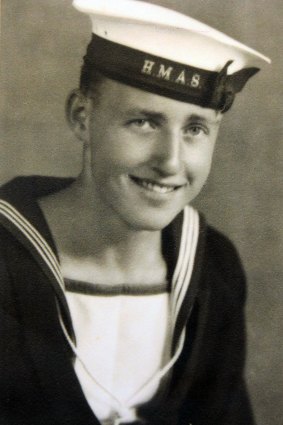 Frank McGovern in 1939, assigned to HMAS Perth. 