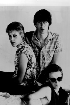 The Go-Betweens in 1983. Left to right: Morrison, Robert Forster, Grant McLennan. 