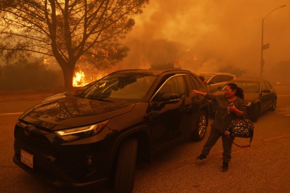 Conditions made evacuation difficult.