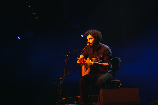 Swedish Argentinian singer Jose Gonzalez opened Vivid Live on Friday night.