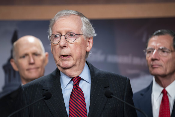 Senate Minority Leader Mitch McConnell is holding out against Democrat pressure. 