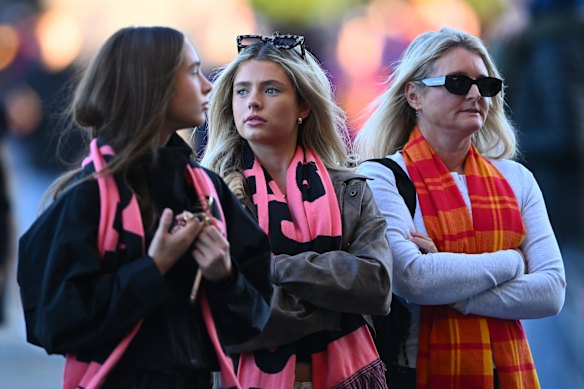 Fans arrive on the Gold Coast.