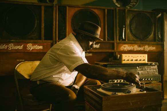Duke Reid (portrayed here by an actor), Jamaica's sound system pioneer.