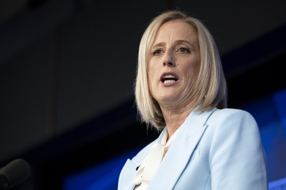 Minister for Women Katy Gallagher.