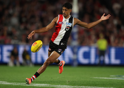 Wanganeen-Milera’s kicking skills make him a weapon coming out of defence.