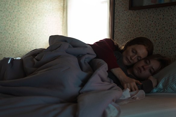 Julianne Moore and Sydney Sweeney in Valley Eco.