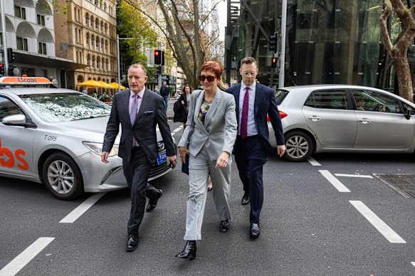 Gail Connolly arrives at the Independent Commission Against Corruption.